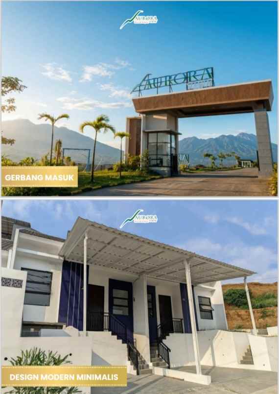rumah full furnish view gunung salak