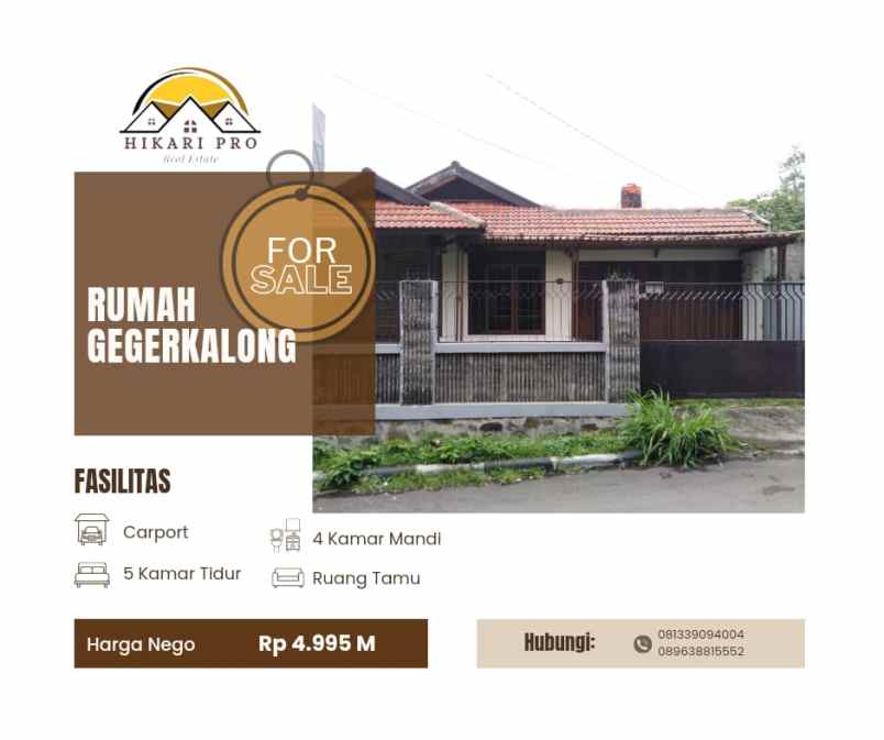 rumah komplek sarikaso sarijadi nego sampai jadi