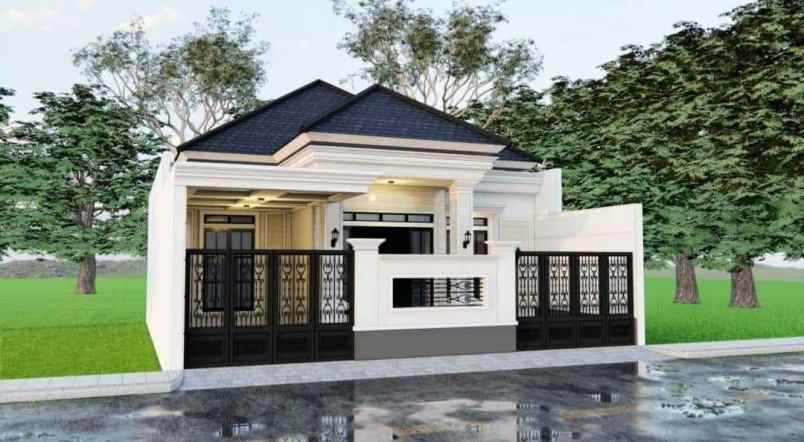 rumah mewah modern 1 lantai di candi mendut