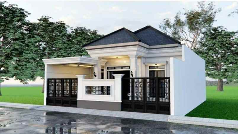 rumah mewah modern 1 lantai di candi mendut