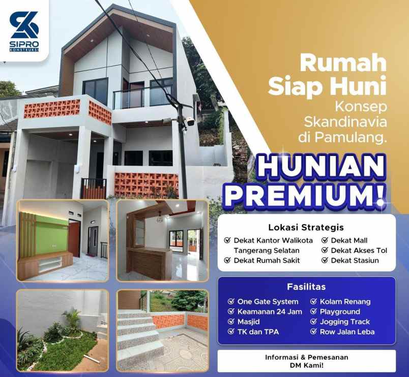 rumah mewah siap huni pamulang tangerang selatan shm