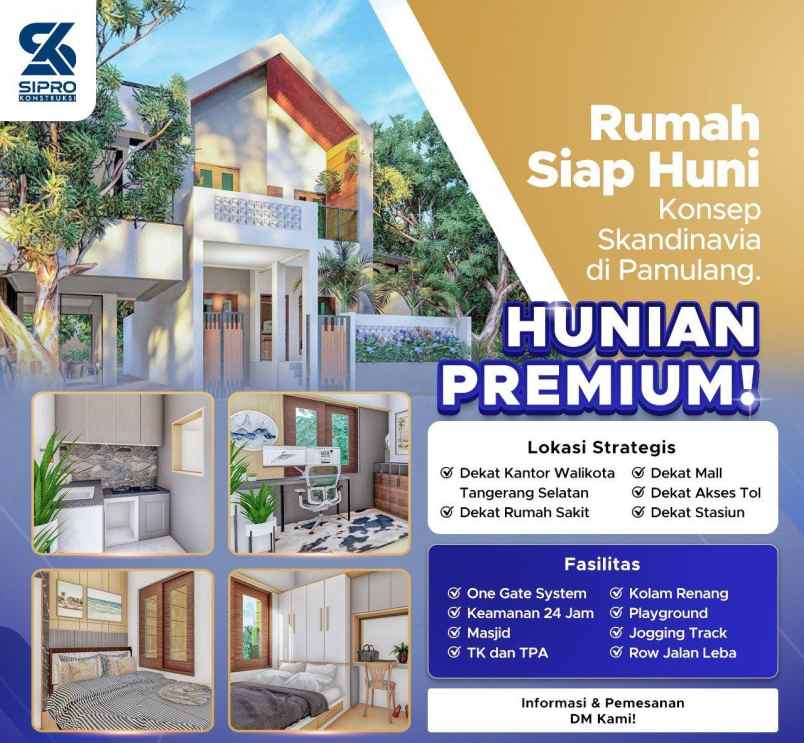 rumah mewah siap huni pamulang tangerang selatan shm