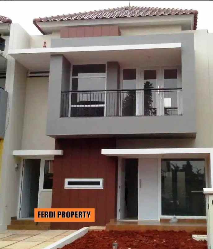 rumah minimalis 2 lantai 4 kamar raffles hills cibubur