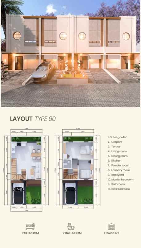 rumah model japandi di cilangkap cipayung jaktim