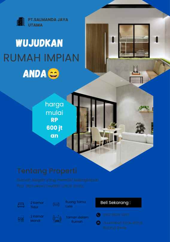 rumah modern design inner court 2 lantai