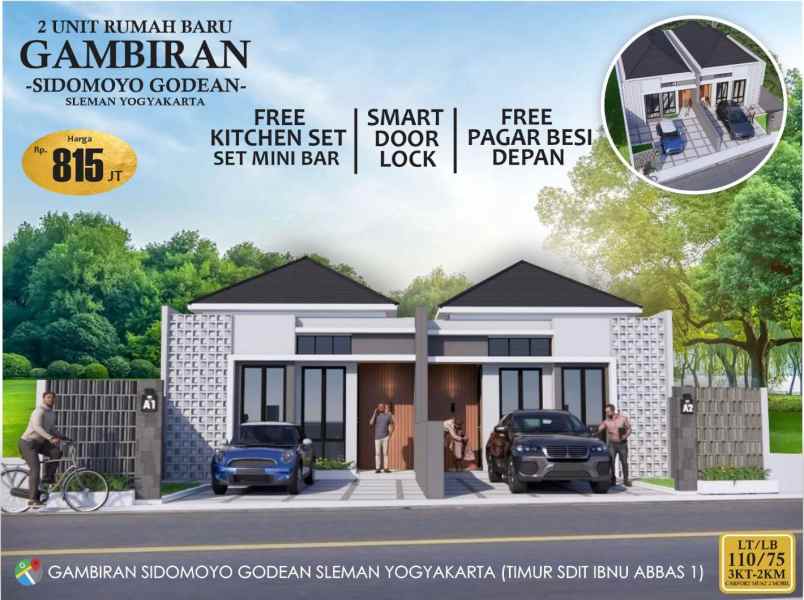 rumah modern strategis selatan pasar cebongan