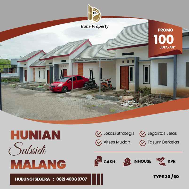 rumah murah malang subsidi 100 jutaan