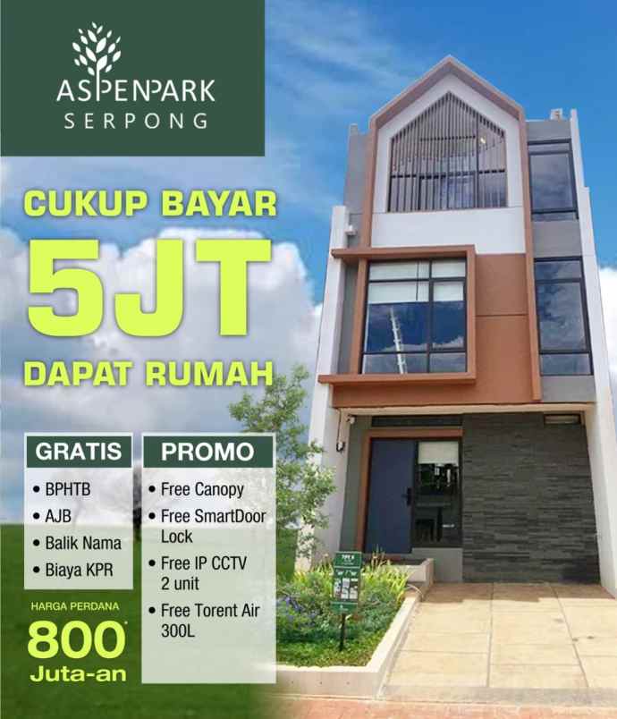 rumah murah strategis dekat toll serpong bsd