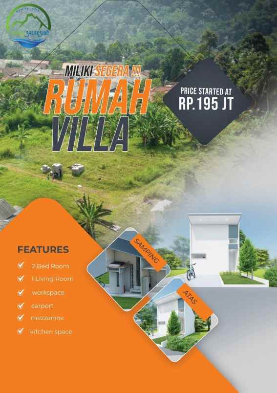 rumah villa cuma 195 jutaan dekat stasiun bogor