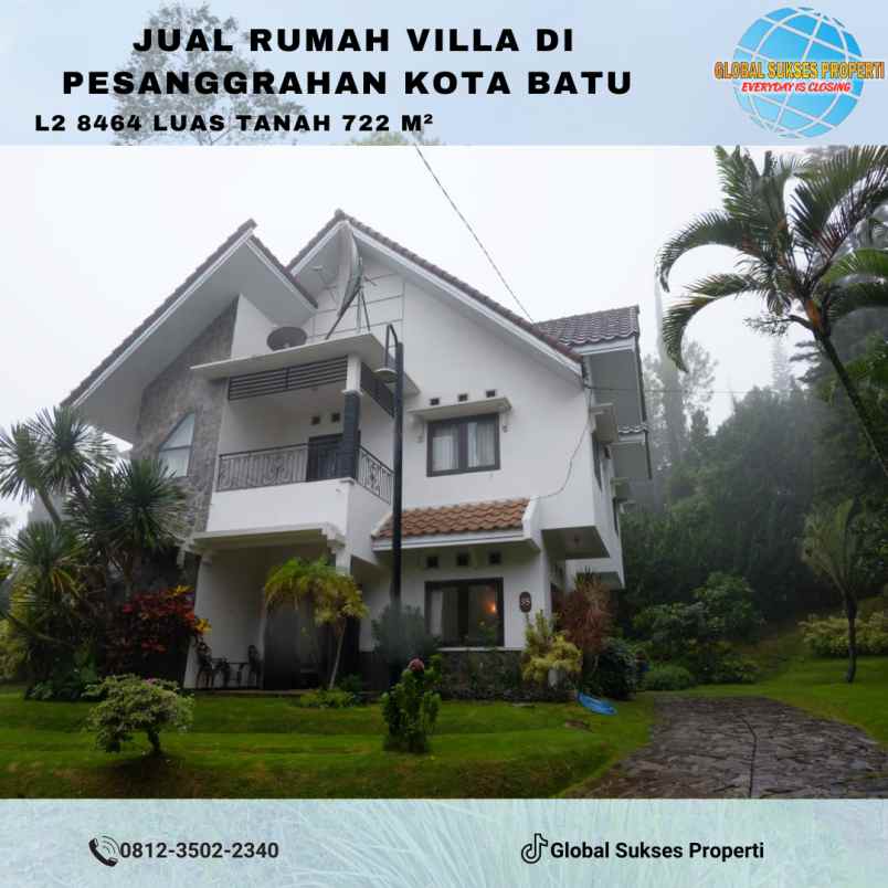 rumah villa nyaman dan strategis dekat pusat kota batu