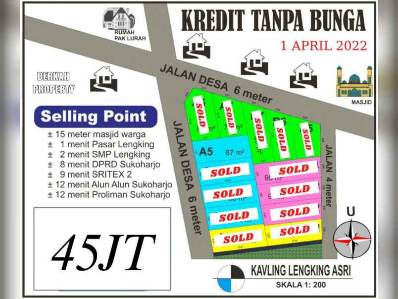 tanah dekat pasar lengking bulu