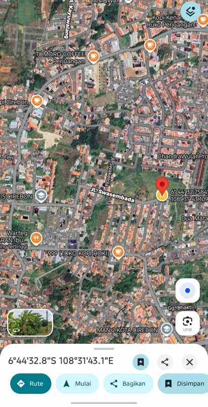tanah dengan lokasi strategis di kota