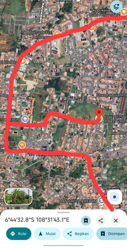 tanah dengan lokasi strategis di kota