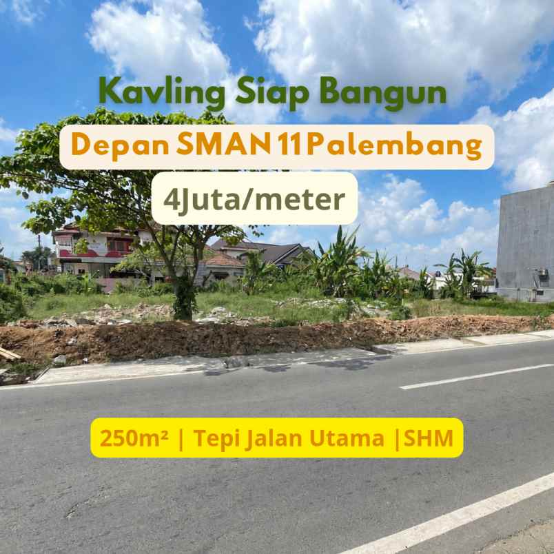 tanah depan sman 11 palembang