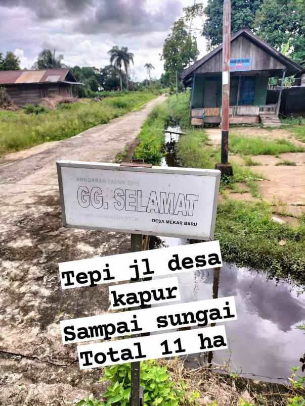 tanah desa kapur sampai sungai