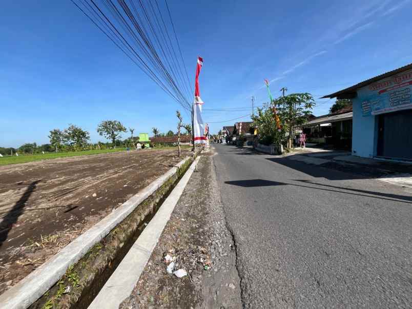 tanah jogja tepi aspal di purwomartani shm pekarangan