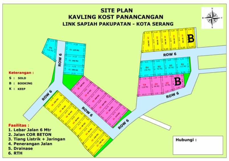 tanah kavling dekat mall of serang
