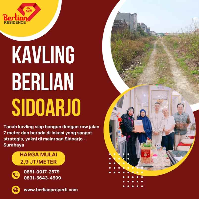 tanah kavling sudah shm siap bangun sidoarjo