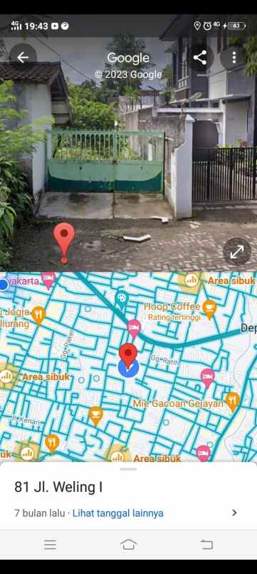 tanah murah dekat ugm dalam ring road jkl km 4 5