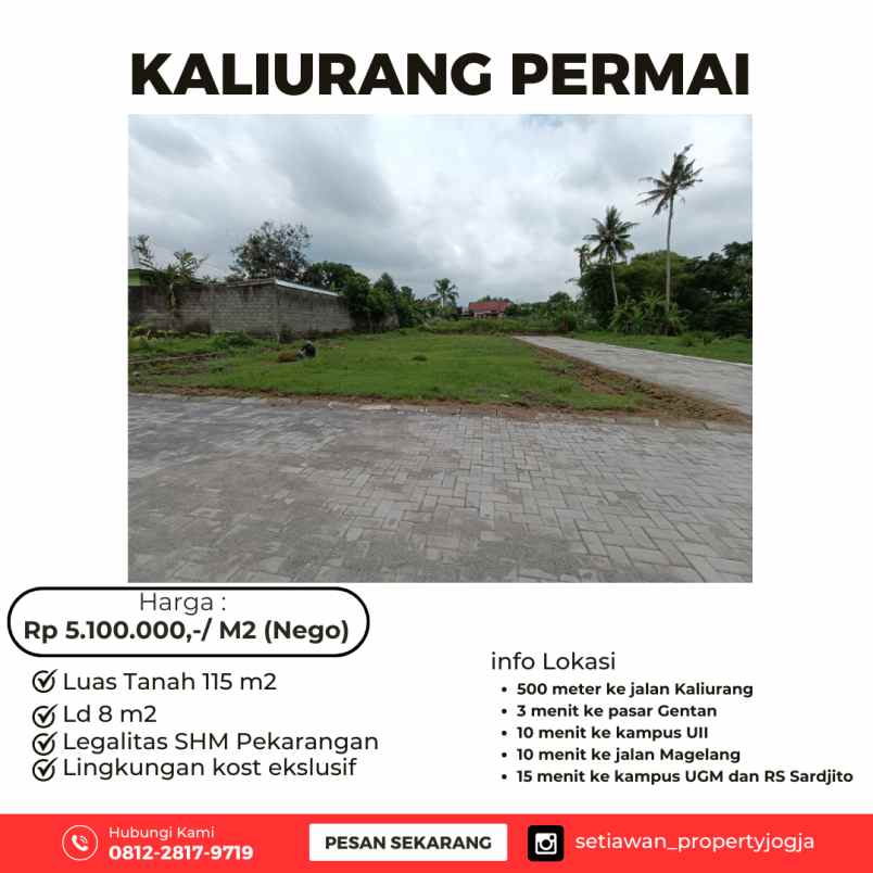 tanah murah kaliurang permai