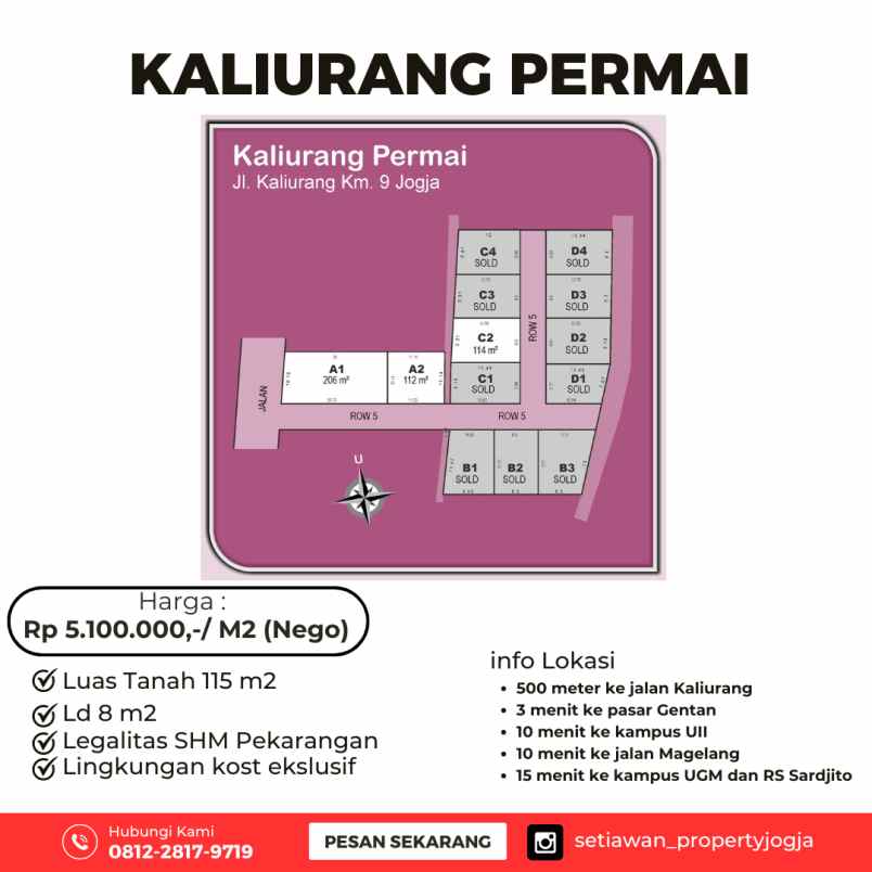 tanah murah kaliurang permai