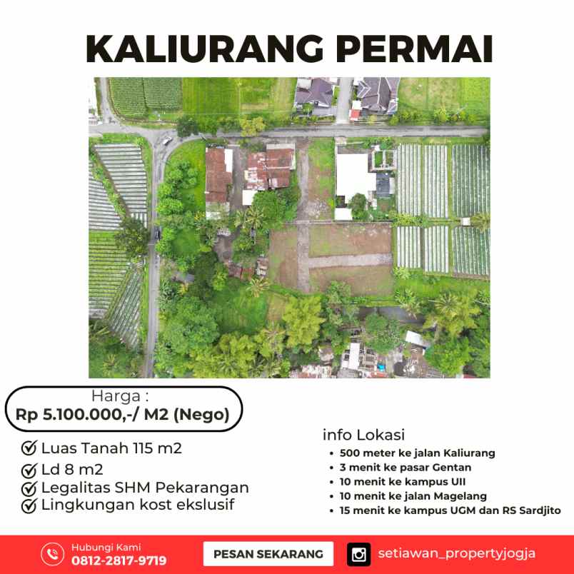 tanah murah kaliurang permai