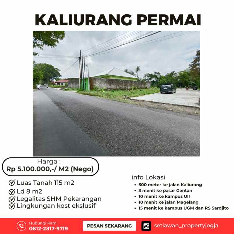 tanah murah kaliurang permai