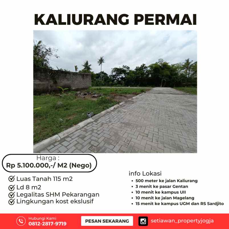 tanah murah kaliurang permai