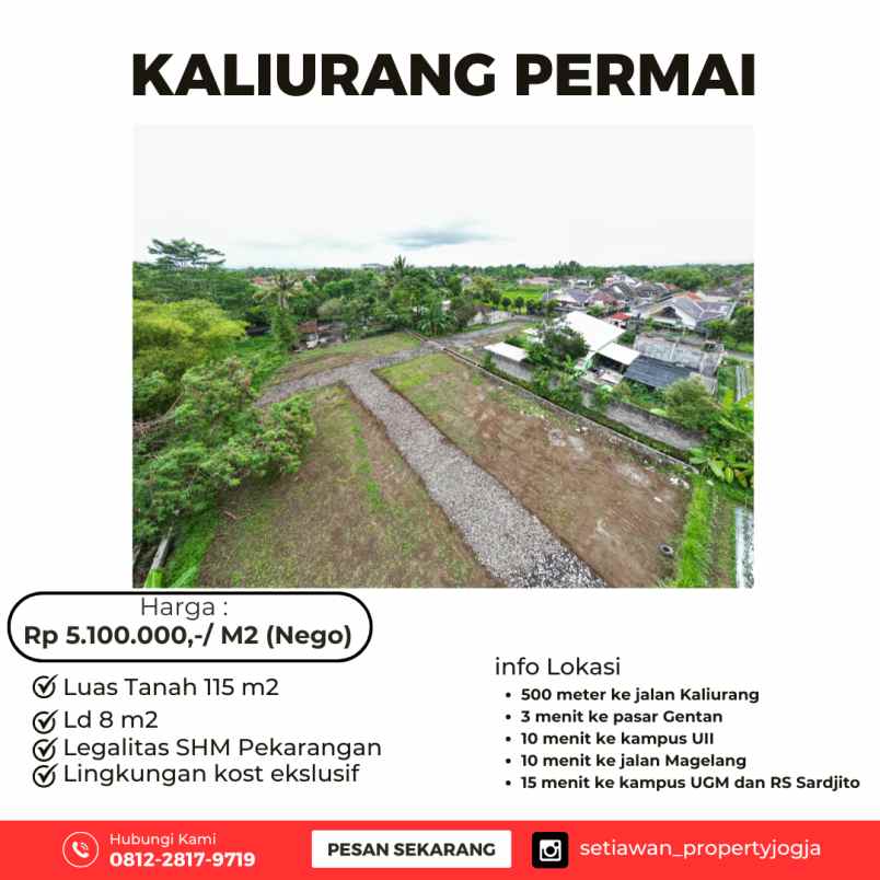 tanah murah kaliurang permai