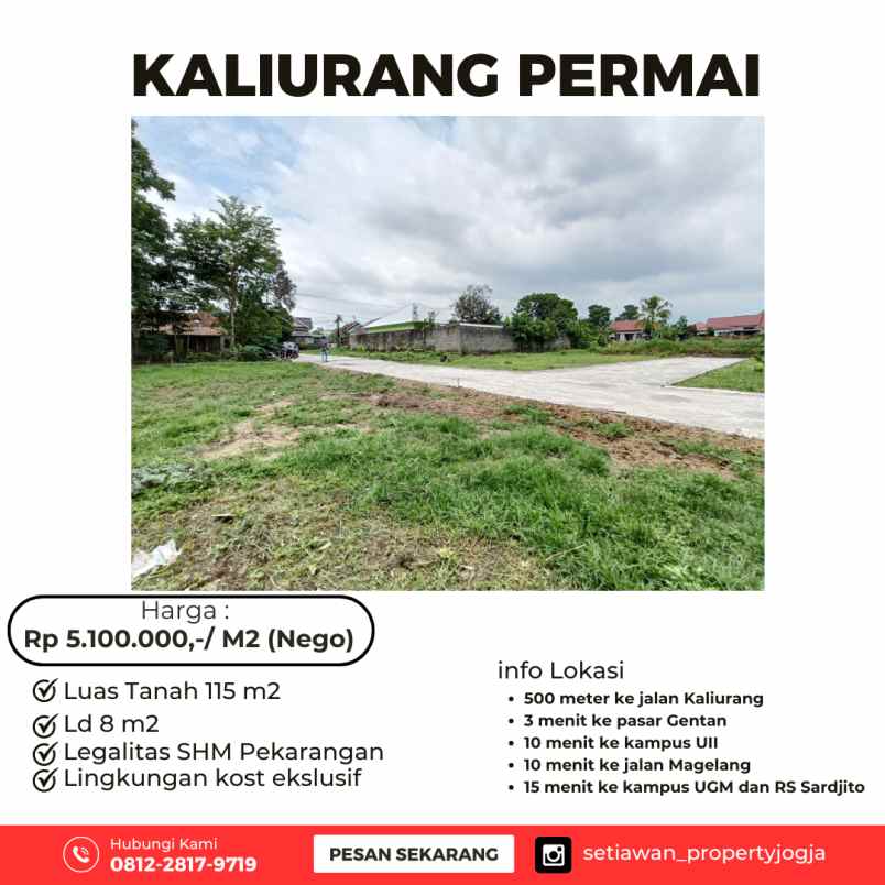 tanah murah kaliurang permai