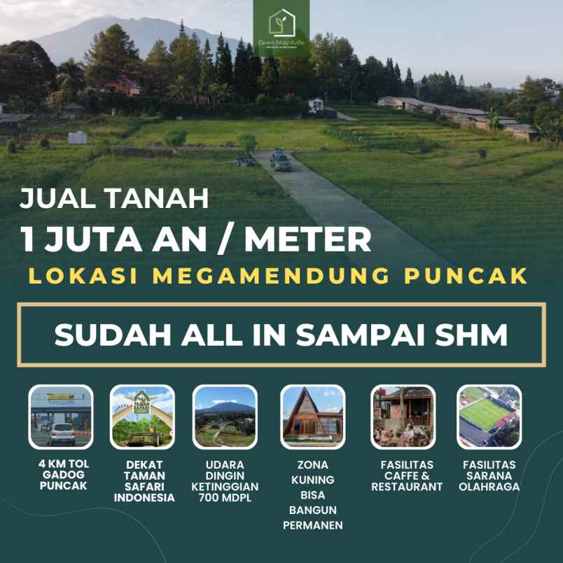 tanah murah puncak megamendung bogor