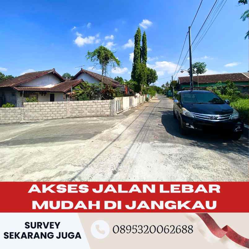 tanah pekarangan 2 8jt meter di timur jakal km 10