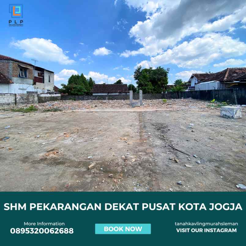 tanah pekarangan 3 75jt meter dekat malioboro