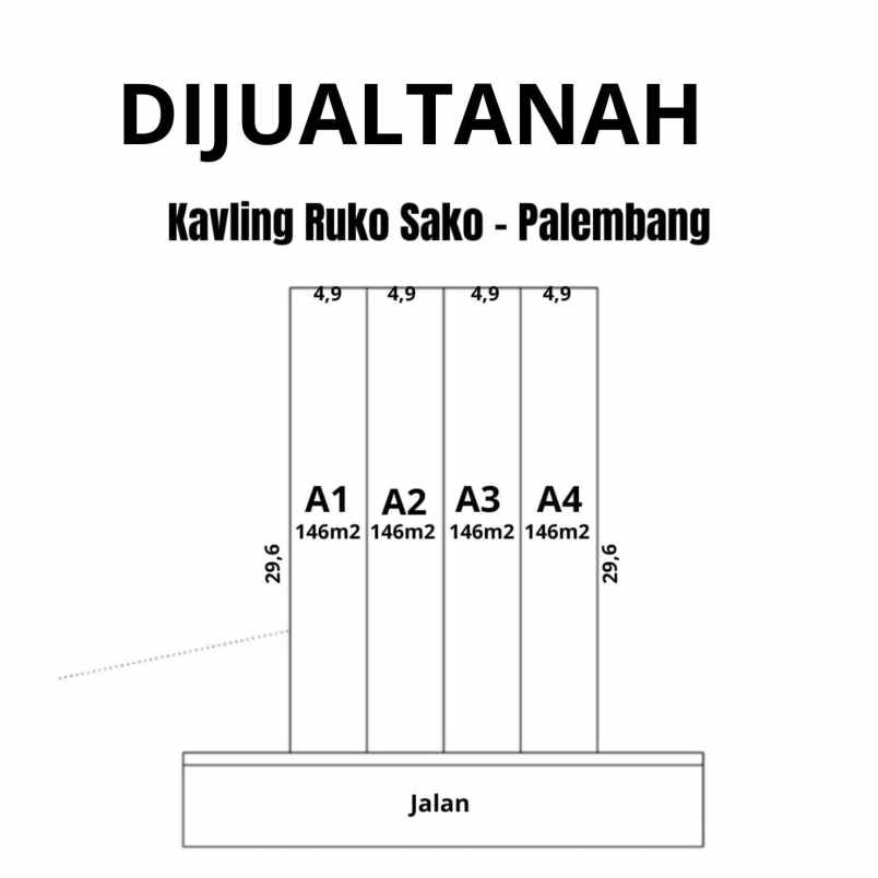 tanah termurah di kota palembang untuk ruko sako