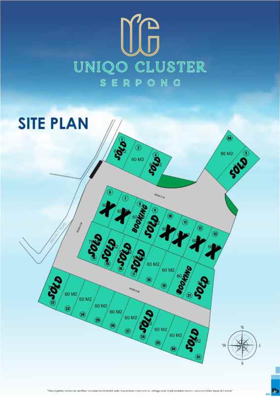 uniqo cluster serpong hunian baru dan murah 2 lantai