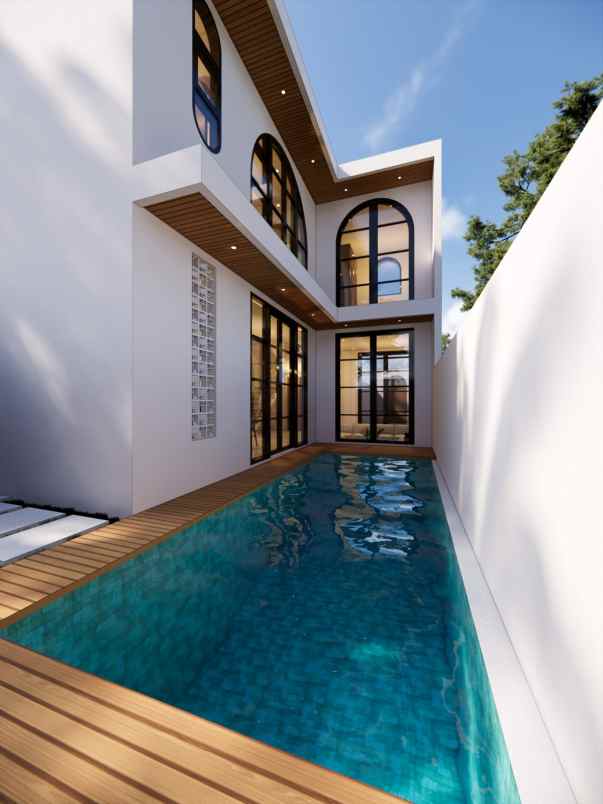 villa dengan konsep modern di badung bali