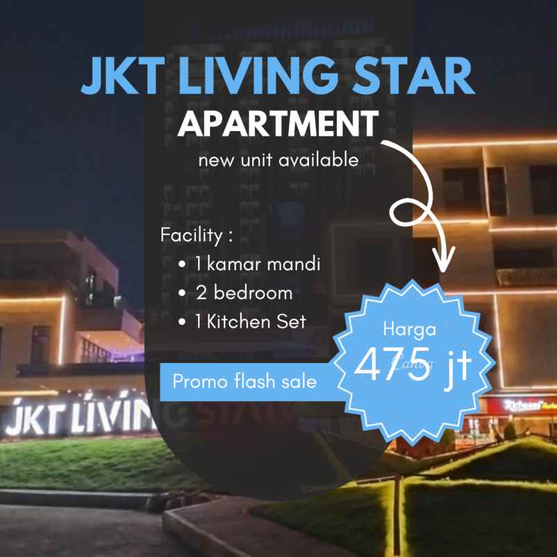 apartemen jakarta living star promo flash sale