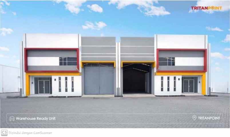 dijual gudang tritan point di jl a h nasution