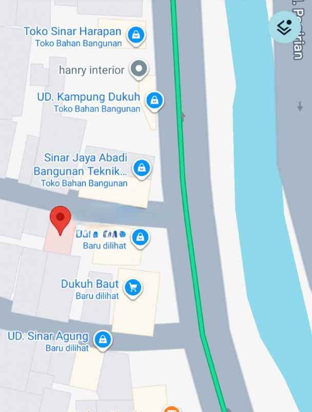 dijual ruko gudang kantor jalan gili
