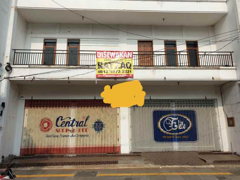 dijual ruko gudang kantor jalan kh wachid hasyim