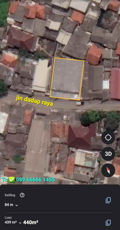 dijual ruko gudang kantor jln raya dadap kosambi