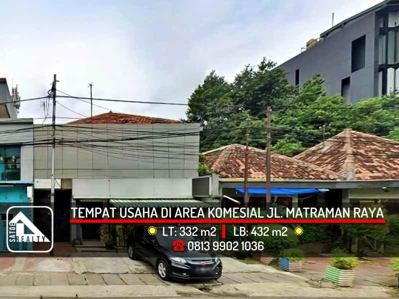 dijual ruko gudang kantor matraman raya jakarta timur