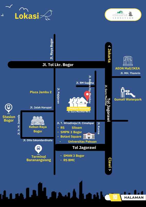 dijual rumah cimahpar stoneyard jl guru
