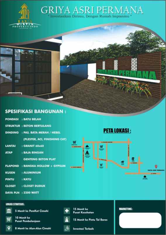 dijual rumah ciuyah cimahi