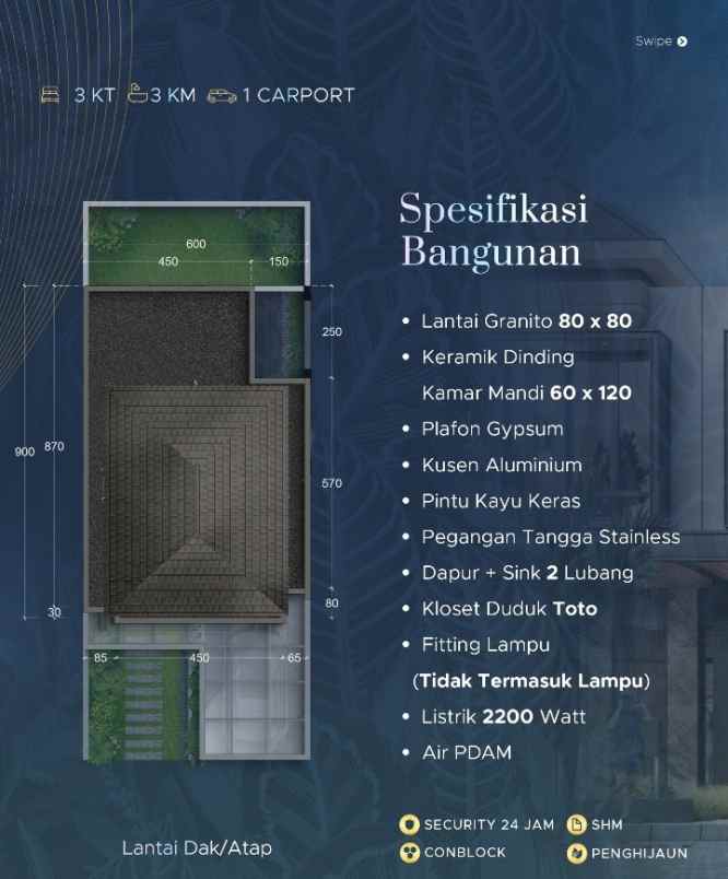 dijual rumah jalan bese ngumban