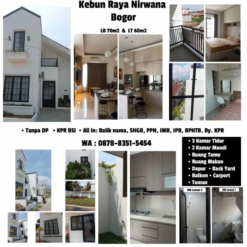 dijual rumah jalan bogor nirwana residence