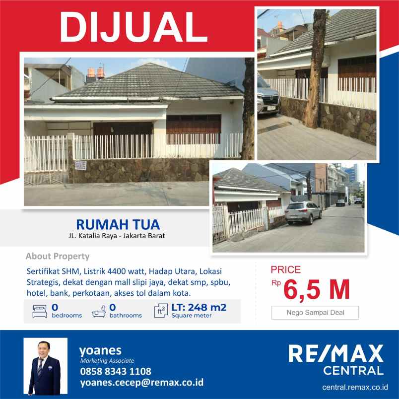 dijual rumah jalan katalia raya