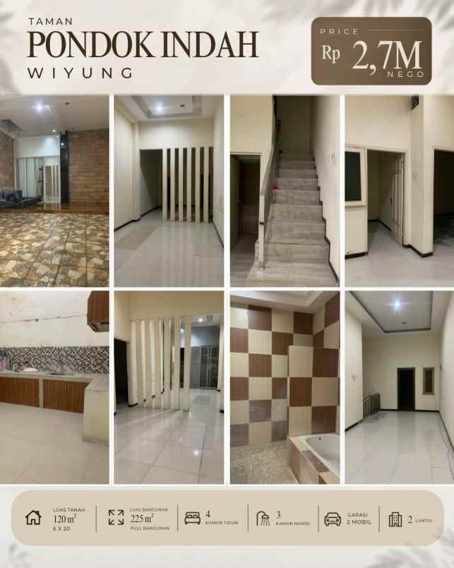 dijual rumah jalan taman pondok indah