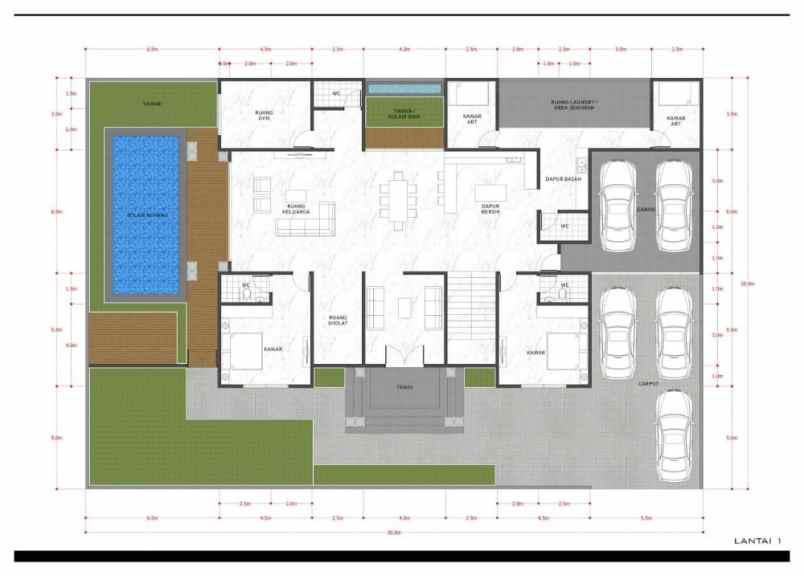 dijual rumah jl cemara gading dekat jl