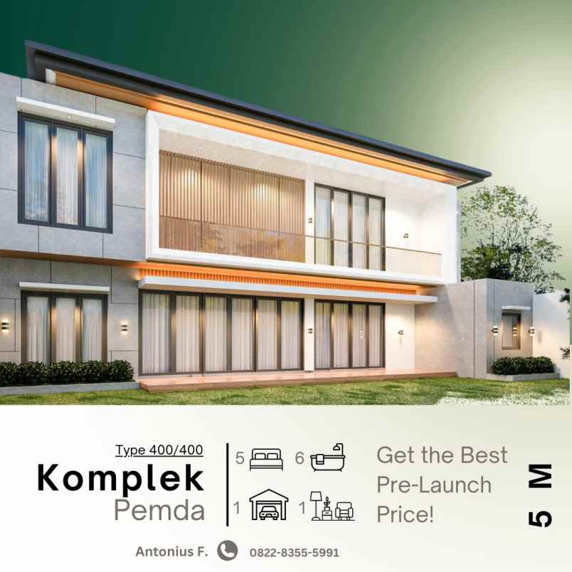 dijual rumah jl cemara gading dekat jl